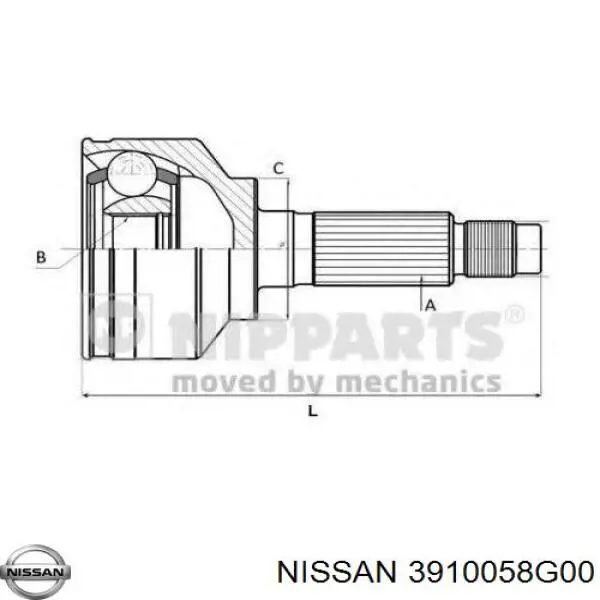 Купити 3910058G00 Nissan/Infiniti Вісь передня в зборі