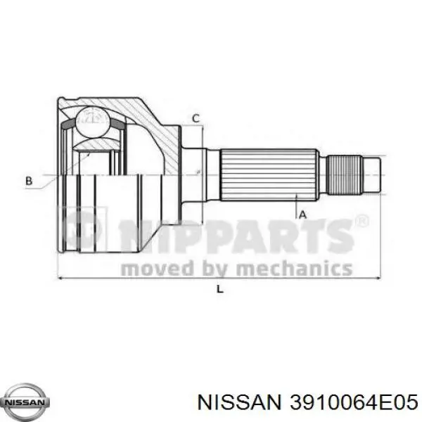Граната колісна Nissan/Infiniti 3910064E05 ціна, від 35.56 USD