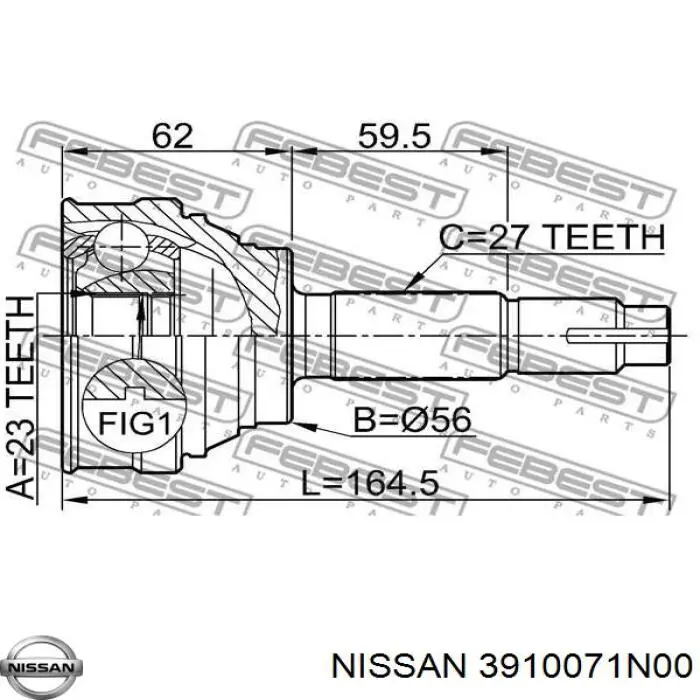  3910071N00 Nissan