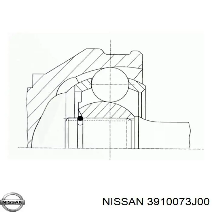 Піввісь передня, права Nissan/Infiniti 3910073J00 ціна, від 60.59 USD