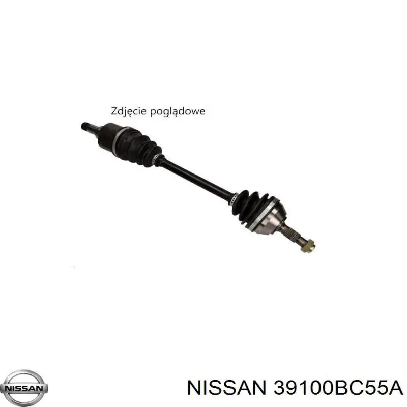 Піввісь передня, права Nissan/Infiniti 39100BC55A ціна, від 34.88 USD