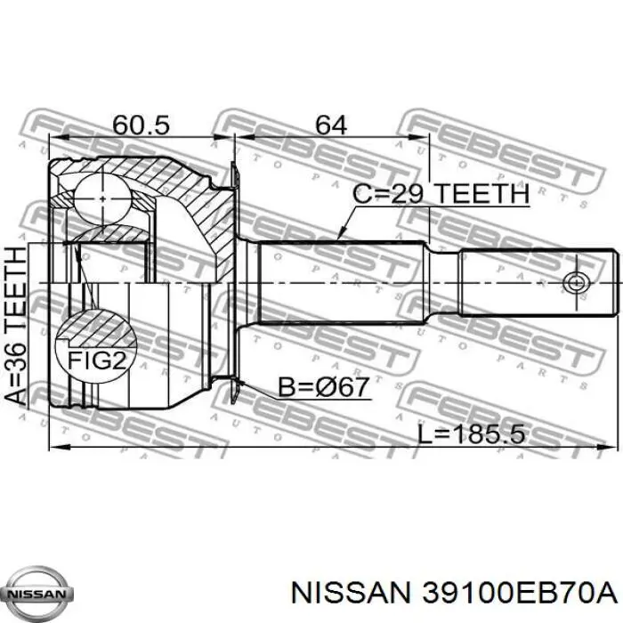  39100EB70B Nissan