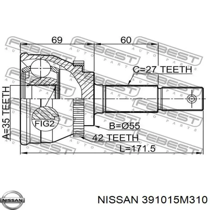  391015M310 Nissan