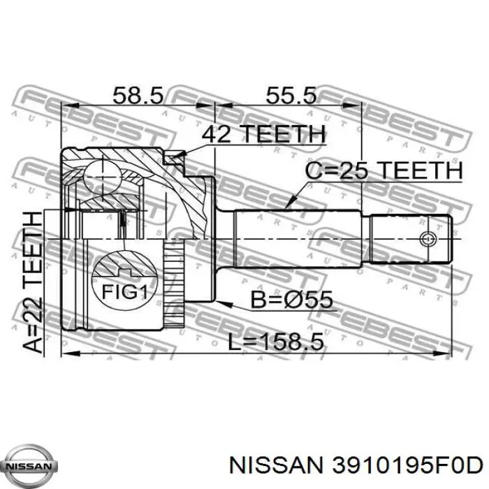  3910195F0D Nissan