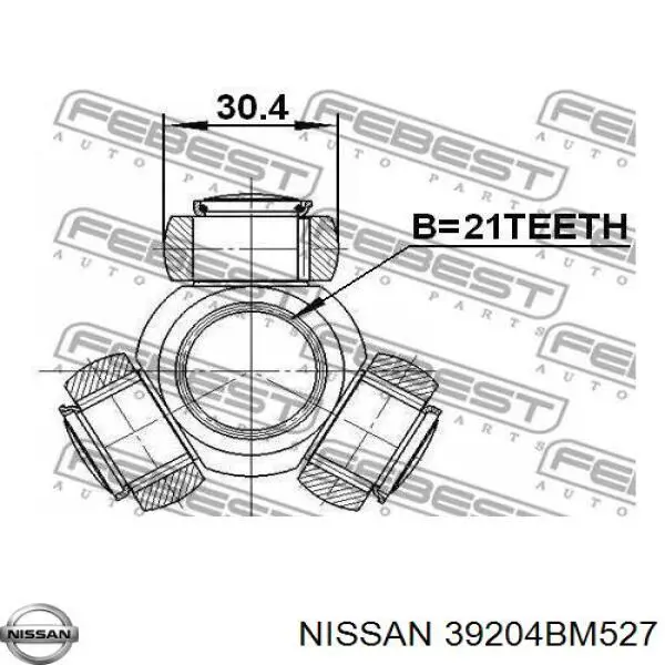 Купити 39204BM527 Nissan/Infiniti Піввісь права