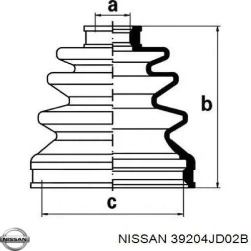 Привід передній лівий Nissan/Infiniti 39204JD02B ціна, від 109.11 USD