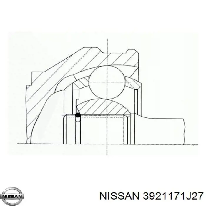Граната колісна Nissan/Infiniti 3921171J27 ціна, від 24.18 USD
