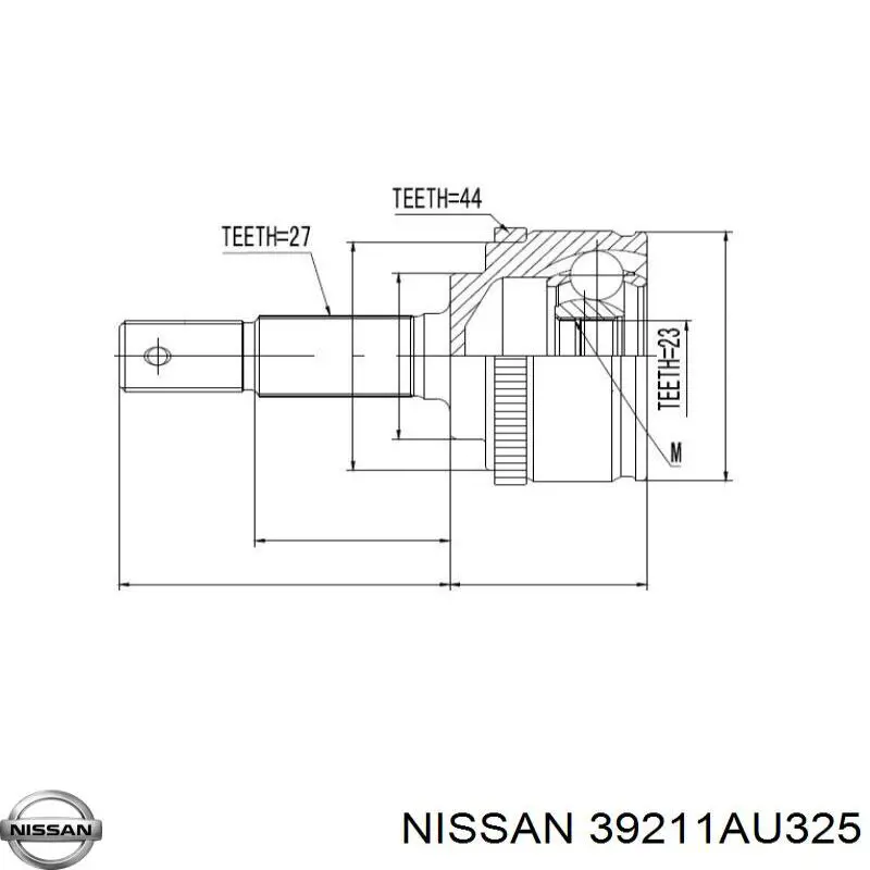 Купити 39211AU325 Nissan/Infiniti Шарнір приводу зовнішній