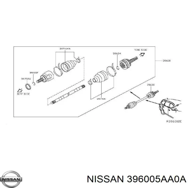 Привід задній на Nissan Murano  Z52
