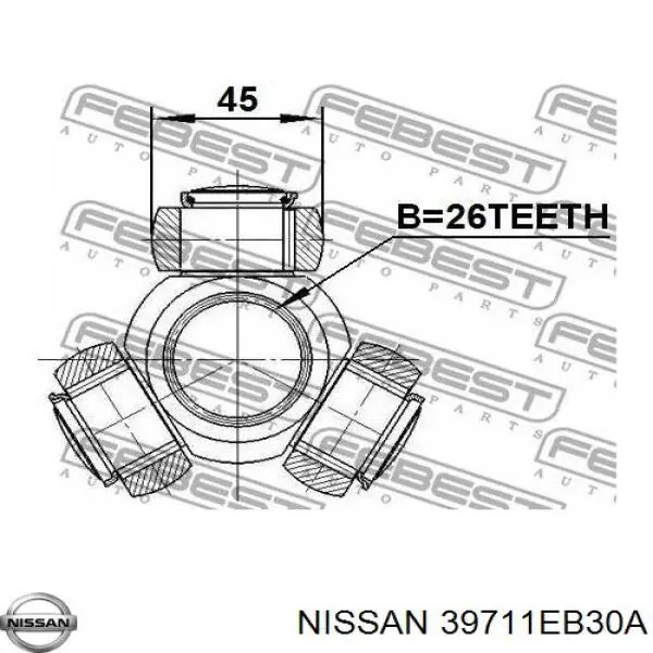 Граната внутрішня ліва 39711EB30A Nissan/Infiniti