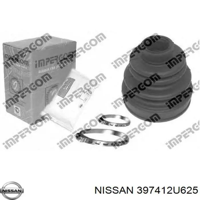 Пильник шарніра кутових швидкостей внутрішній задній Nissan/Infiniti 397412U625 ціна, від 6.68 USD