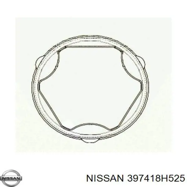 397418H525 Nissan пильник шруса внутрішній, передній піввісі