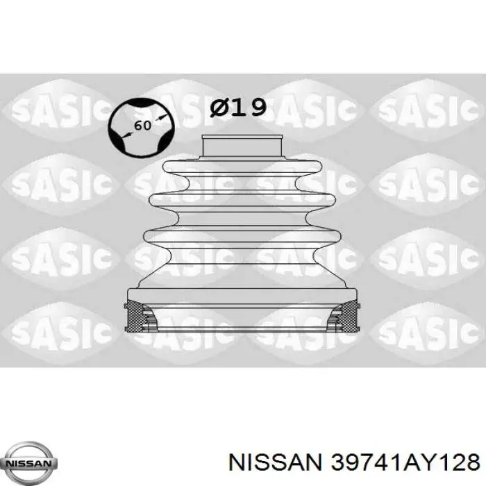 39741AY128 Nissan пильник шруса внутрішній, передній піввісі