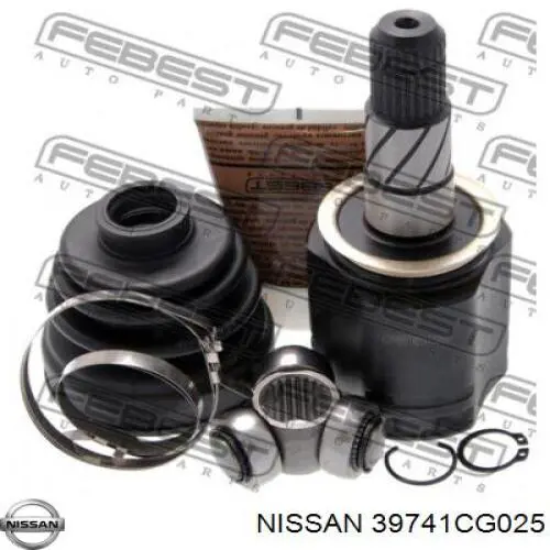 Купити 39741CG025 Nissan/Infiniti Пильник шарніра кутових швидкостей внутрішній передній