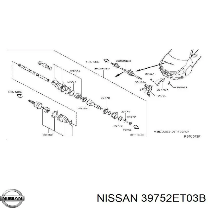  39752ET03B Nissan