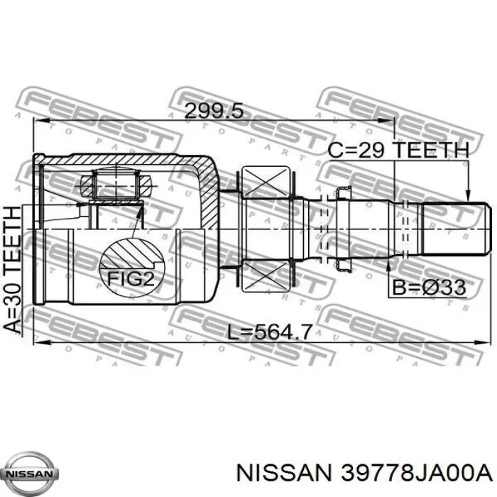  39778JA00A Nissan