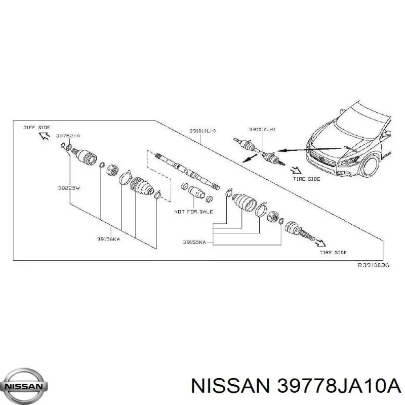  39778JA10A Nissan