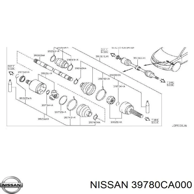  39780CA000 Nissan