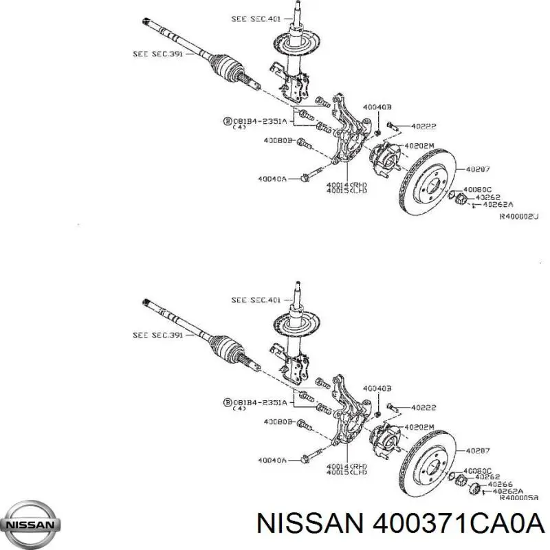  400371CA0A Nissan