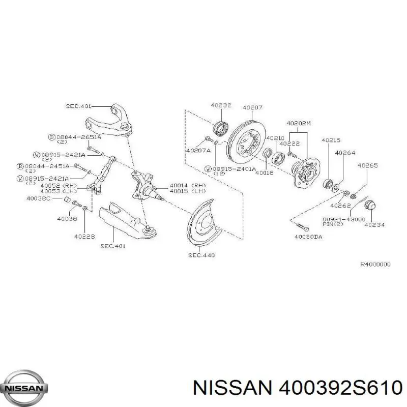  400392S610 Nissan