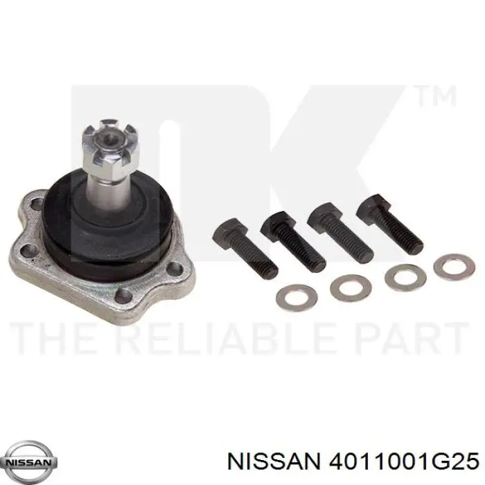 Кульова опора, верхня Nissan/Infiniti 4011001G25 ціна, від 13.46 USD