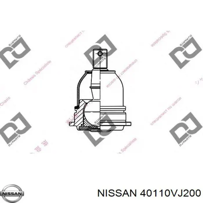 40110VJ200 Nissan/Infiniti Кульова опора, верхня