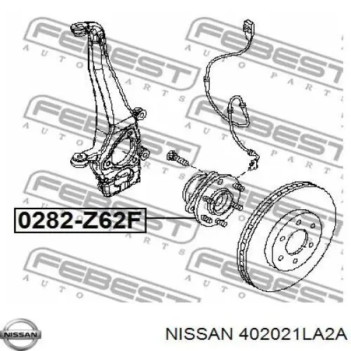 402021LA2A Nissan/Infiniti Маточина (передня)