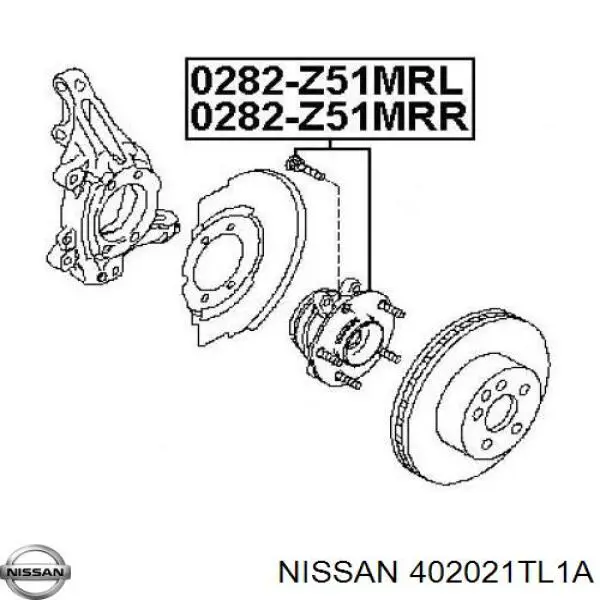 402021TL1A Nissan маточина передня