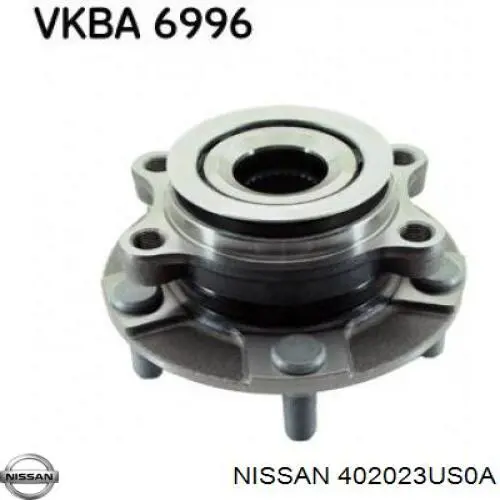 Маточина передня 402023US0A Nissan