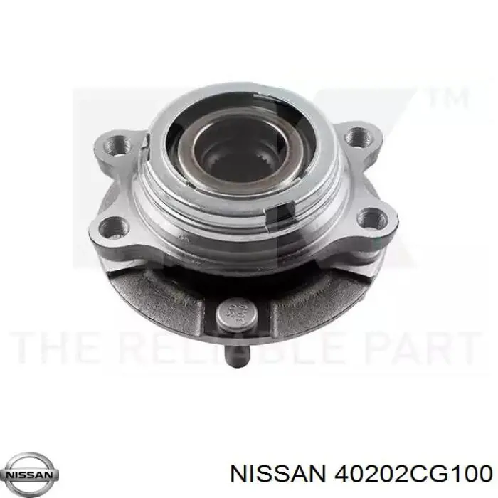 Маточина колеса передня Nissan/Infiniti 40202CG100 ціна, від 63.25 USD