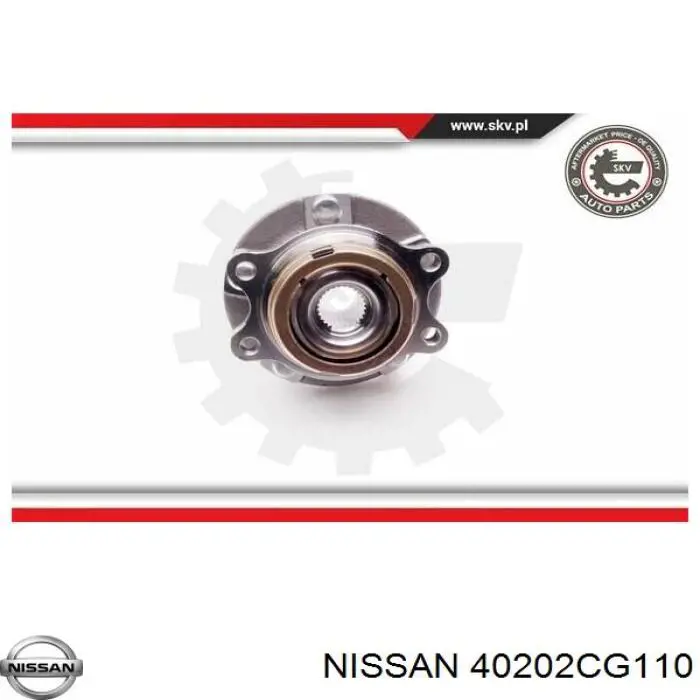 Маточина переднього колеса Nissan/Infiniti 40202CG110