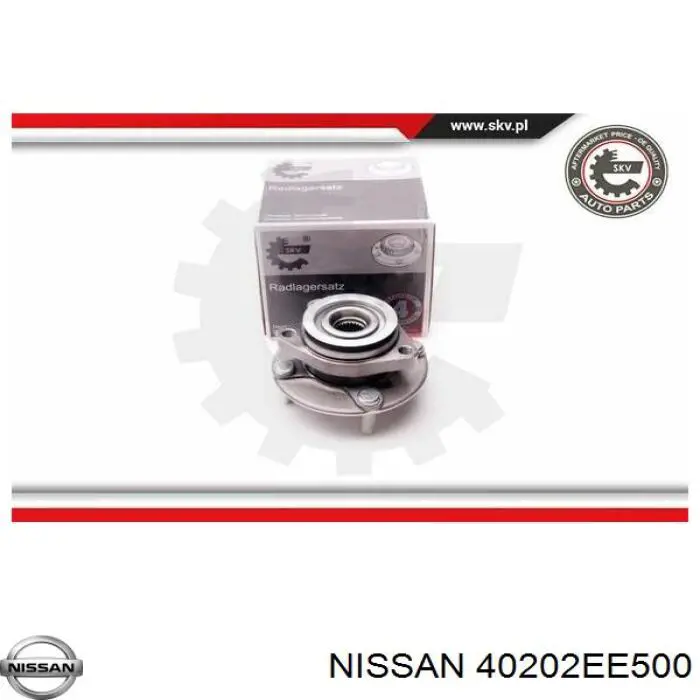 Маточина колеса передня Nissan/Infiniti 40202EE500 ціна, від 34.60 USD