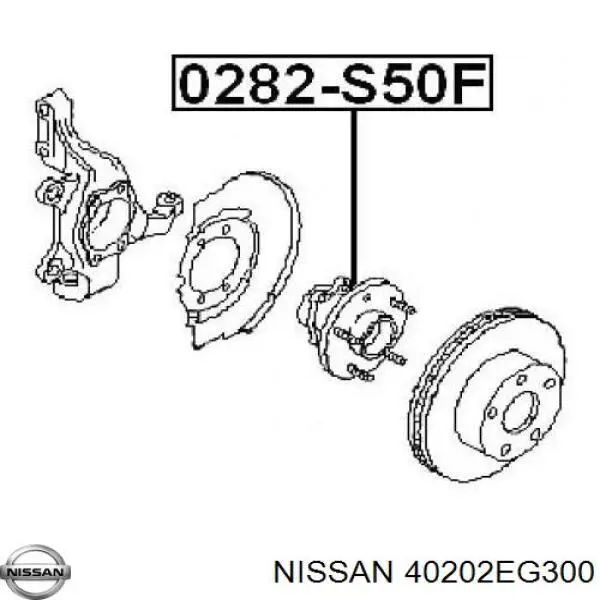 Маточина передня 40202EG300 Nissan