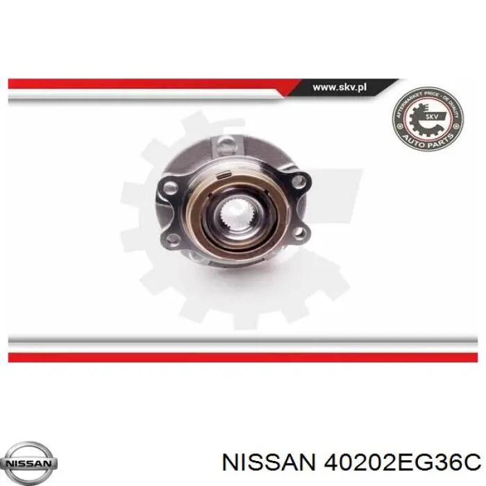 Маточина колеса передня Nissan/Infiniti 40202EG36C ціна, від 77.56 USD