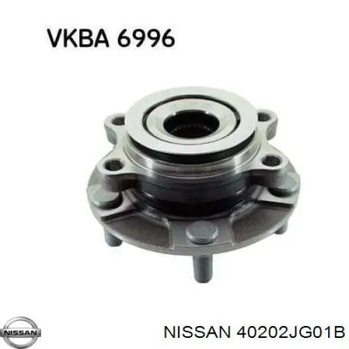 Маточина колеса передня Nissan/Infiniti 40202JG01B ціна, від 58.54 USD