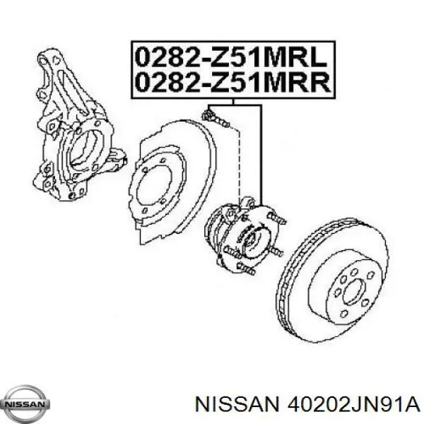 Маточина передня 40202JN91A Nissan/Infiniti