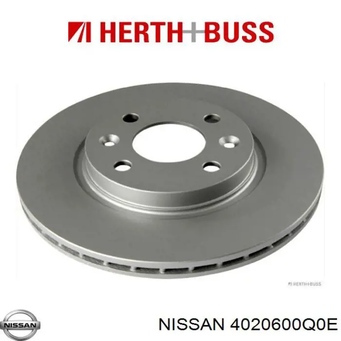Гальмівні диски передні 4020600Q0E Nissan/Infiniti