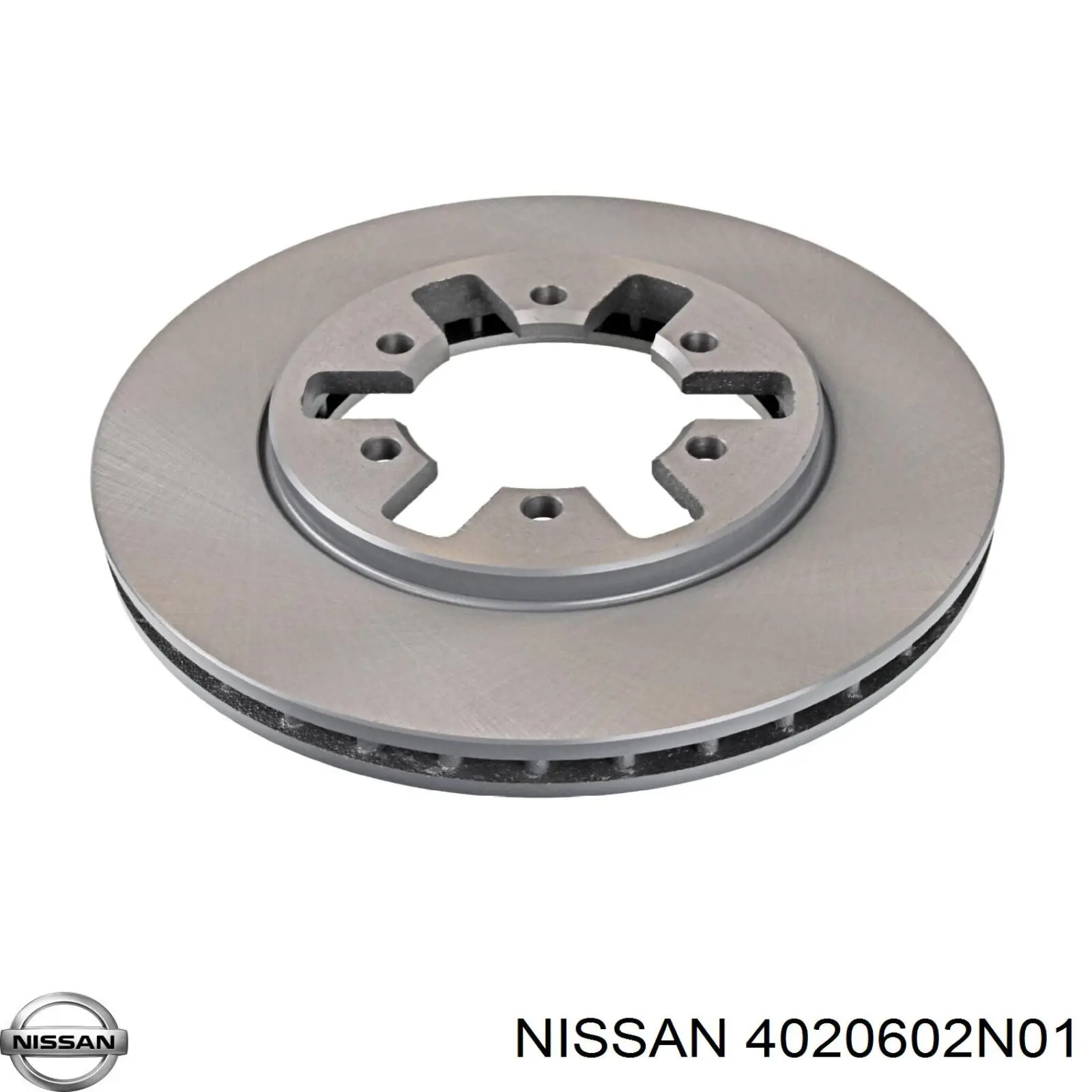 4020602N01 Nissan диск гальмівний передній
