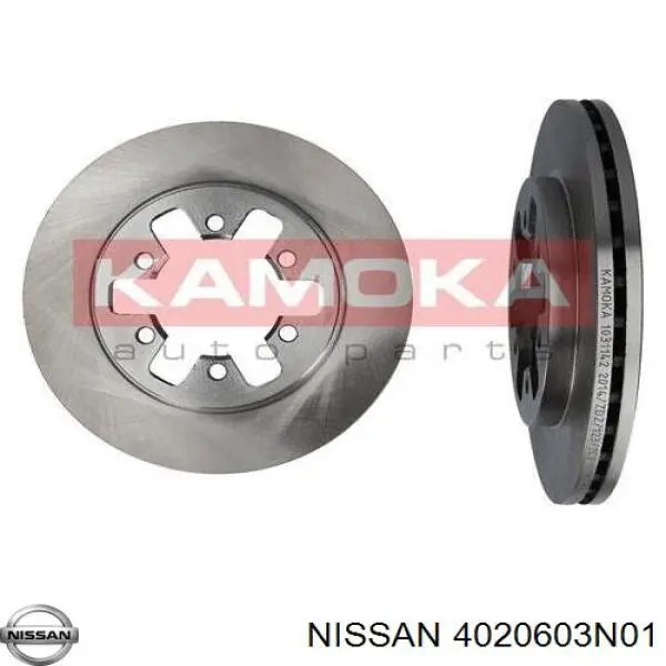 4020603N01 Nissan диск гальмівний передній