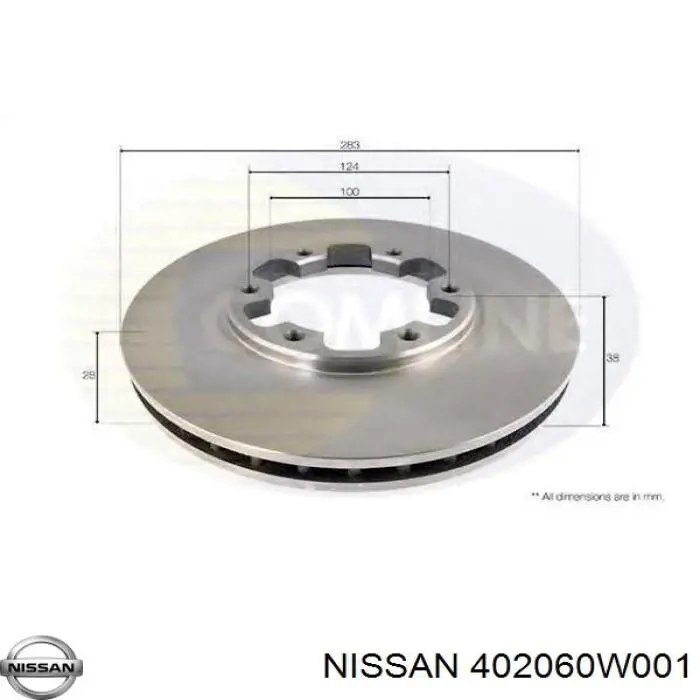 Диск переднього гальма Nissan/Infiniti 40206VE400 ціна, від 33.05 USD