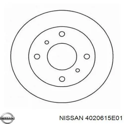 Диск гальмівний передній 4020615E01 Nissan