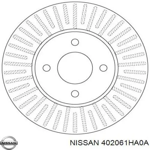Диск переднього гальма Nissan/Infiniti 402061HA0A ціна, від 28.53 USD
