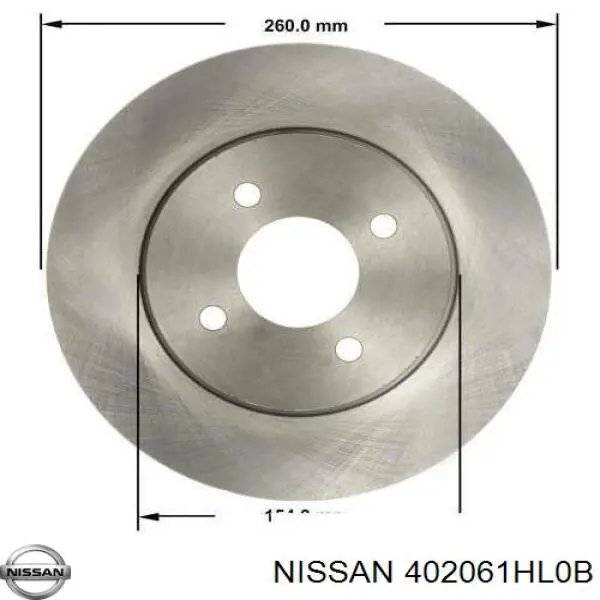 Купити 402061HL0B Nissan/Infiniti Ротор гальмівний