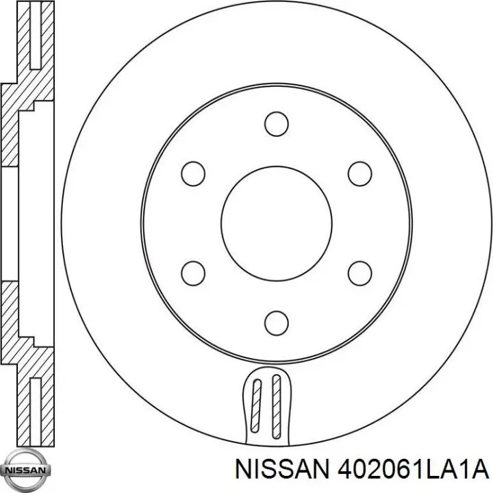 Гальмівні диски передні 402061LA1A Nissan/Infiniti