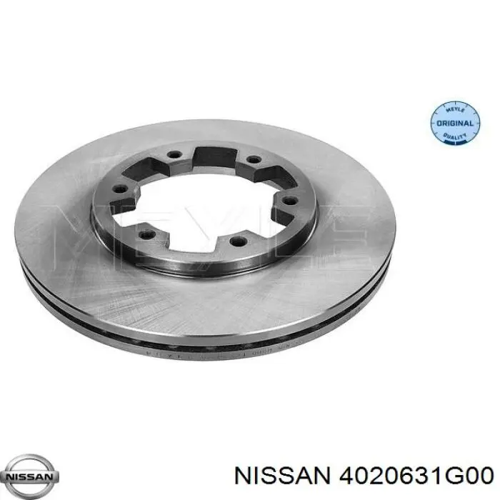 4020631G00 Nissan диск гальмівний передній