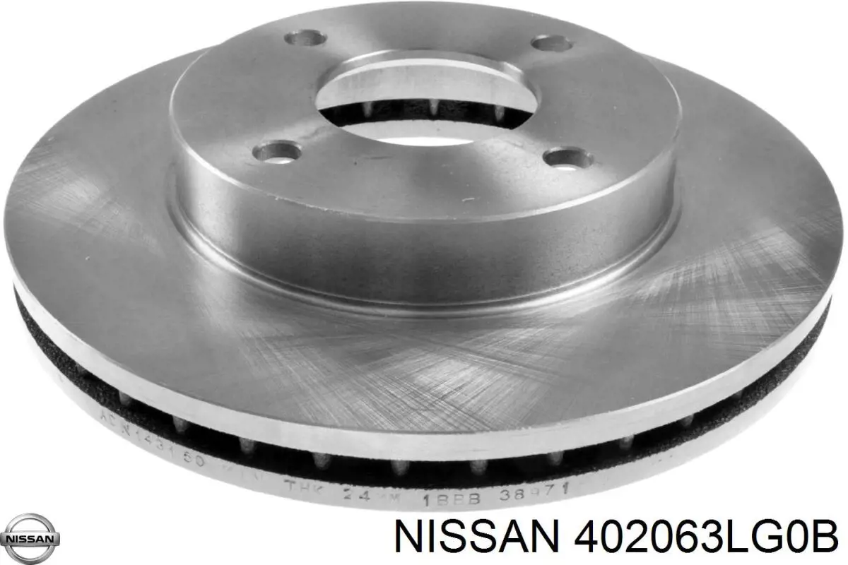 Гальмівні диски передні 402063LG0B Nissan/Infiniti
