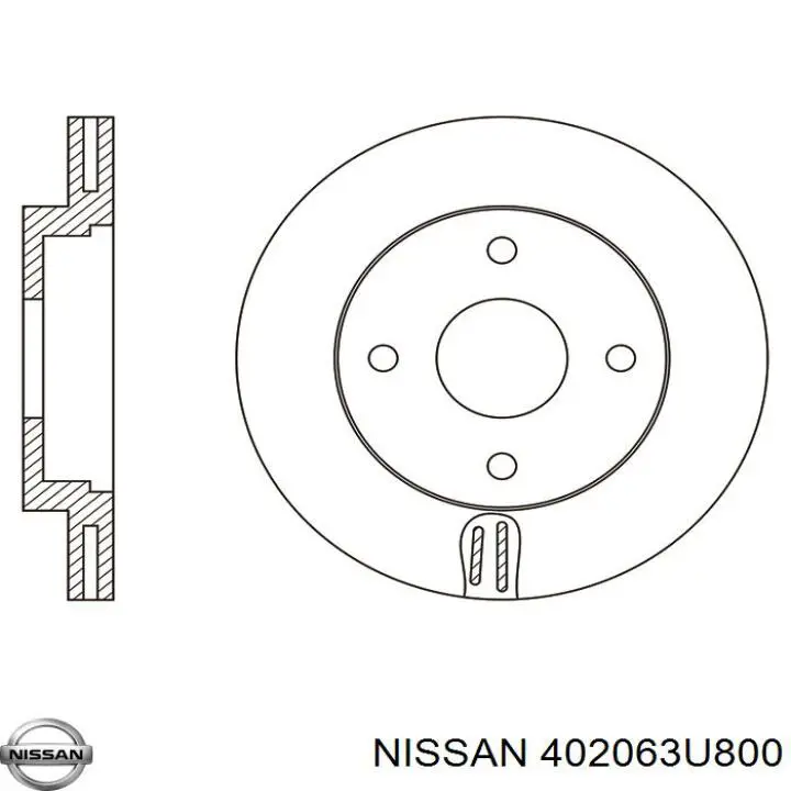 Диск переднього гальма Nissan/Infiniti 402063HA0A ціна, від 26.71 USD