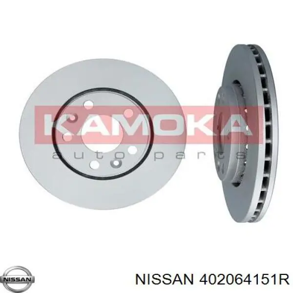 Диск гальмівний передній 402064151R Nissan