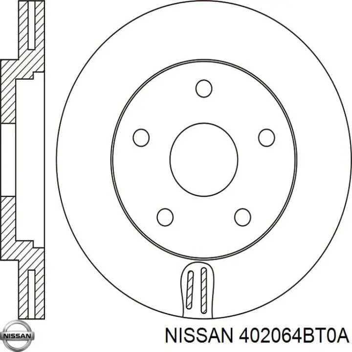 Диск переднього гальма Nissan/Infiniti 402064BT0A ціна, від 19.00 USD