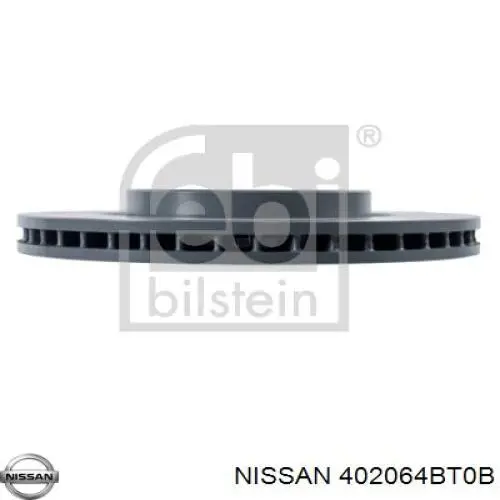 402064BT0B Nissan диск гальмівний передній